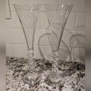 Crystal D'arques Forever Heart Champagne Flutes